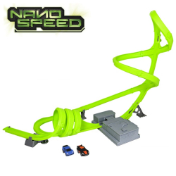 Игрален комплект с писта лупинг с 2бр. колички Nano Speed